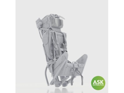 Ejection Seat - M.B Mk.2E with seat belts, with survival pack for Revell 