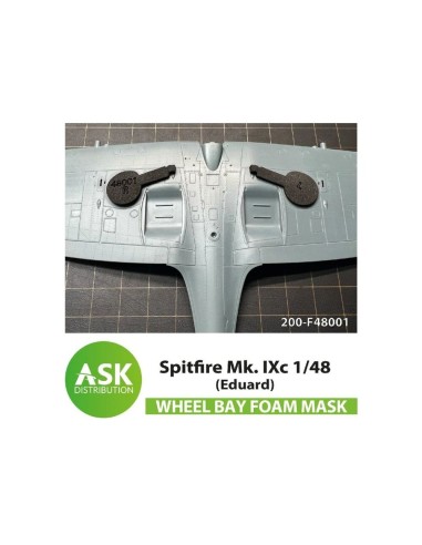 Bf 109G FOAM flexibel wheel bay mask for Eduard 