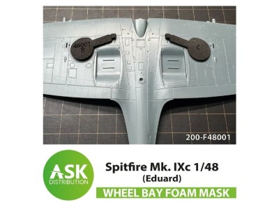 Bf 109G FOAM flexibel wheel bay mask for Eduard 