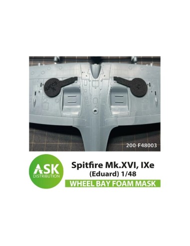 Spitfire Mk.XVI, IXe FOAM flexibel wheel bay mask for Eduard 
