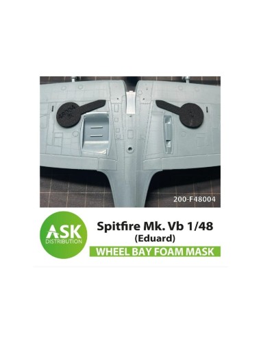 Spitfire Mk.I, Mk.II FOAM flexibel wheel bay mask for Eduard 