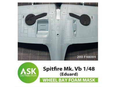 Spitfire Mk.I, Mk.II FOAM flexibel wheel bay mask for Eduard 