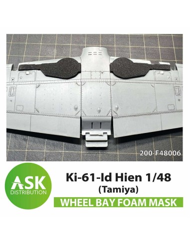 Ki-61-Id Hien FOAM flexibel wheel bay mask for Tamiya 