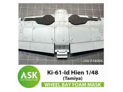 Ki-61-Id Hien FOAM flexibel wheel bay mask for Tamiya 