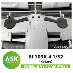 Bf 109K-4 Wheel bays - FOAM flexibel express fit mask for Kotare 
