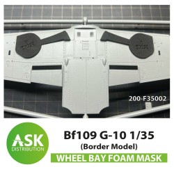 Bf 109G-10 Wheel bays - FOAM flexibel express fit mask for Border Model 