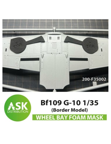 Bf 109G-10 Wheel bays - FOAM flexibel express fit mask for Border Model 