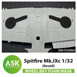 Spitfire Mk.IXc  Wheel bays - FOAM flexibel express fit mask for Revell 