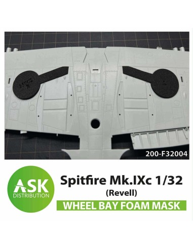 Spitfire Mk.IXc  Wheel bays - FOAM flexibel express fit mask for Revell 
