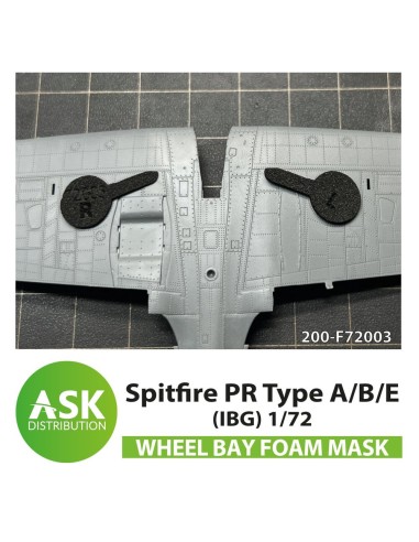 Spitfire PR Type A/B/E wheel bay FOAM flexibel mask for IBG 