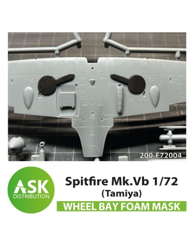 Spitfire Mk.Vb wheel bay FOAM flexibel mask for Tamiya 