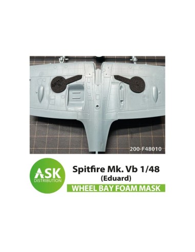 Spitfire Mk.XII  FOAM flexibel wheel bay mask for Airfix 