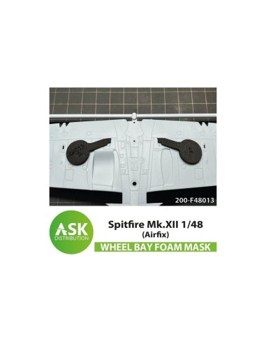 Spitfire Mk.XII  FOAM flexibel wheel bay mask for Airfix 