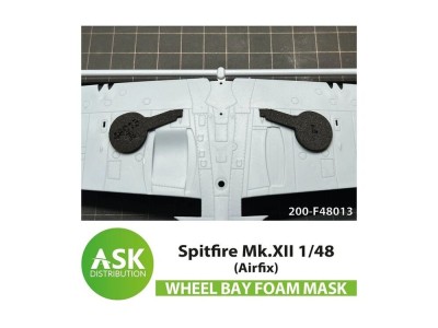 Spitfire Mk.XII  FOAM flexibel wheel bay mask for Airfix 