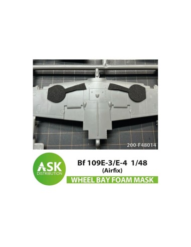 Bf 109E-3/E-4  FOAM flexibel wheel bay mask for Airfix 