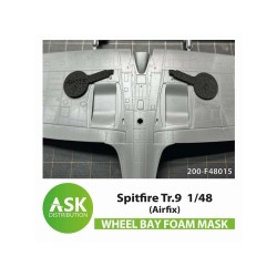 Spitfire Tr.9  FOAM flexibel wheel bay mask for Airfix 