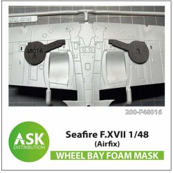 Seafire F.XVII FOAM flexibel wheel bay mask for Airfix 