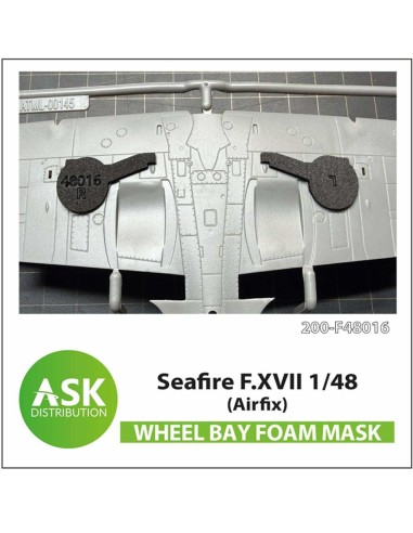 Seafire F.XVII FOAM flexibel wheel bay mask for Airfix 