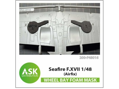 Seafire F.XVII FOAM flexibel wheel bay mask for Airfix 