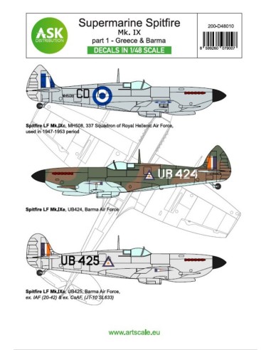 Spitfire Mk.IXc and Mk.IXe part 1 - Greece, Burma (limited edition) 