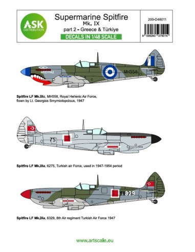 Spitfire Mk.IXc and Mk.IXe part 2 - Greece, Türkiye (limited edition) 