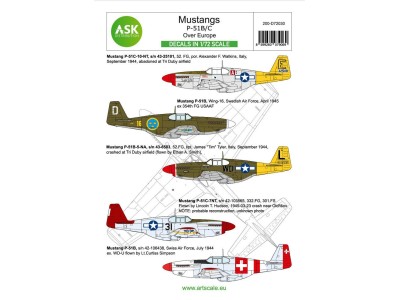 P-51B Mustang part 1 - Europe. The Bastards behind the enemy lines and in foreign services 