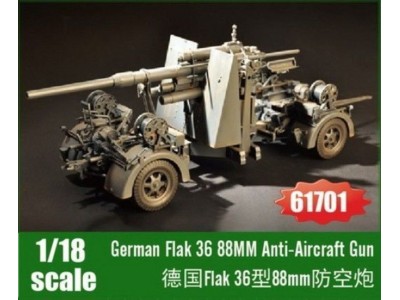 German Flak 36 88MM Anti-Aircraft Gun 