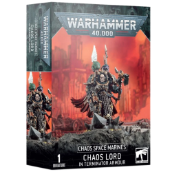 CHAOS SPACE MARINES CHAOS LORD IN TERMINATOR ARMOUR
