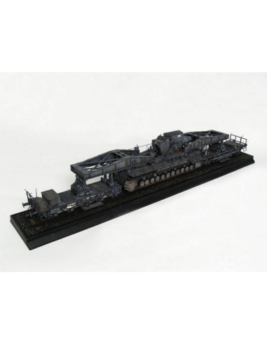 Mörser Karl Gerät 040/041 auf Eisenbahn-Transport-Trailer 