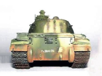 Finnischer Panzer T-55 mit Minenräumer 