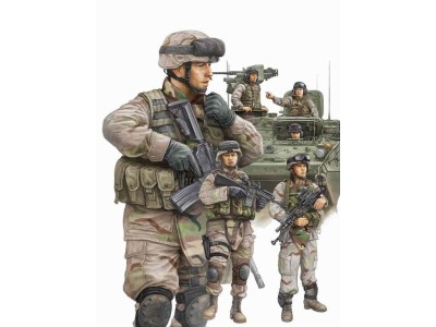 Modern U.S. Army Armor Crewman & Infantry 