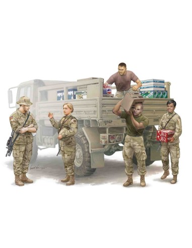 Modern U.S. soldiers - Logistics Supply 