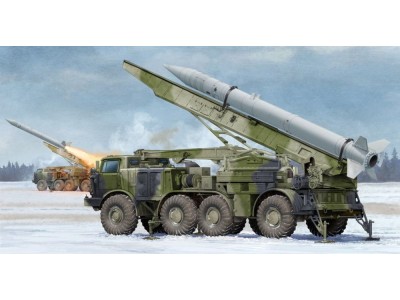 Russian 9P113 TEL w/9M21 Rocket of 9K52 Luna-M Short-range artillery rocket 
