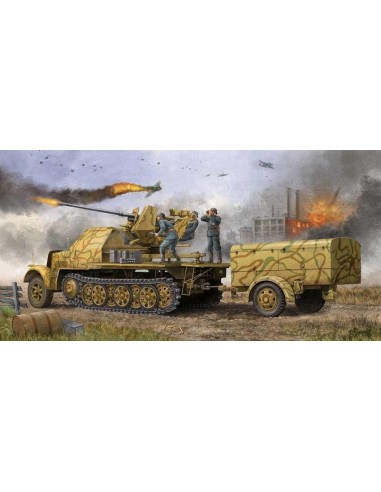 German 3,7cm Flak 37 auf Selbstfahrlafette Sd.Kfz. 7/2 late version 