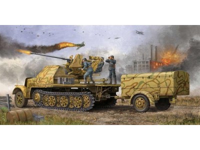 German 3,7cm Flak 37 auf Selbstfahrlafette Sd.Kfz. 7/2 late version 