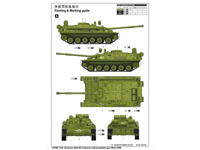 ASU-85 airborne self-propelled gun Mod. 