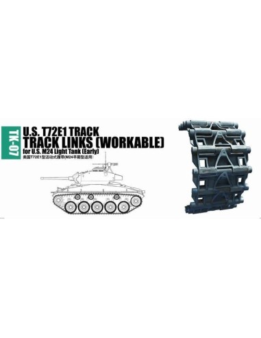 U.S. T72E1 track for M24 light tank (early) 