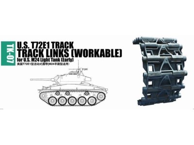 U.S. T72E1 track for M24 light tank (early) 