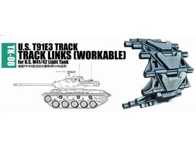 U.S. T91E3 track for M41/42 light tank 