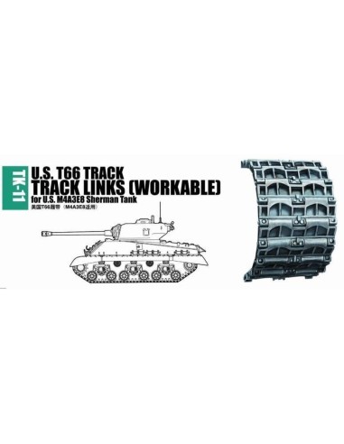 U.S. T66 track for M4A3E8 Sherman tank 