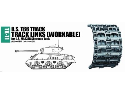 U.S. T66 track for M4A3E8 Sherman tank 