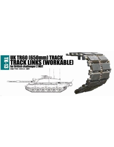 UK TR60 (650mm) track for British challenger 2 MBT 