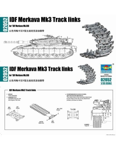 IDF Merkava Mk3 Track links 