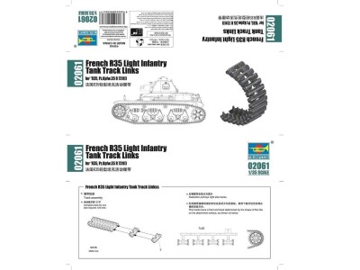 French R35 Light Infantry Tank Track Lin 
