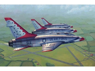 F-100D in Thunderbirds livery 