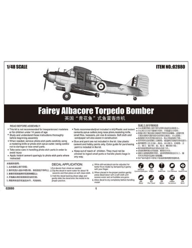 Fairey Albacore Torpedo Bomber 