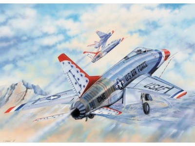 F-100D in Thunderbirds livery 