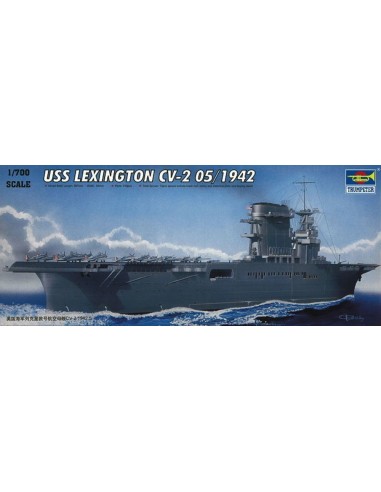 USS Lexington CV-2 05/1942 mit Flugzeugen und Wasserfläche!!!! 