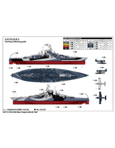 USS West Vigina BB-48 1945 