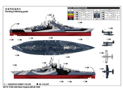 USS West Vigina BB-48 1945 